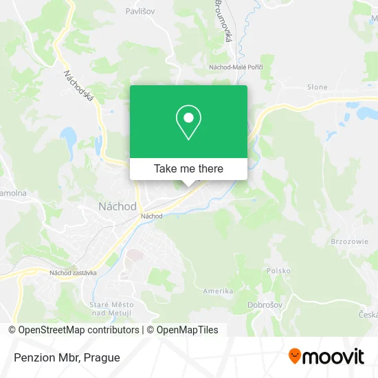 Карта Penzion Mbr