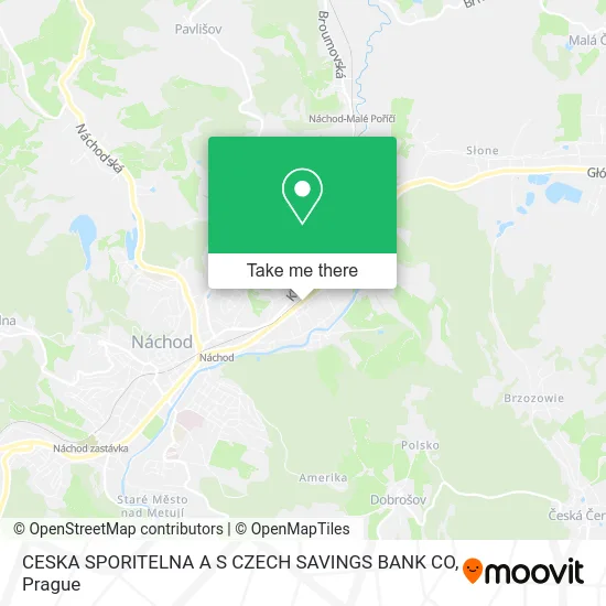 Карта CESKA SPORITELNA A S CZECH SAVINGS BANK CO