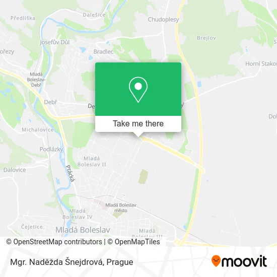 Mgr. Naděžda Šnejdrová map