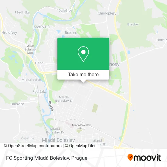 Карта FC Sporting Mladá Boleslav