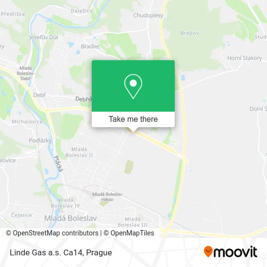 Карта Linde Gas a.s. Ca14