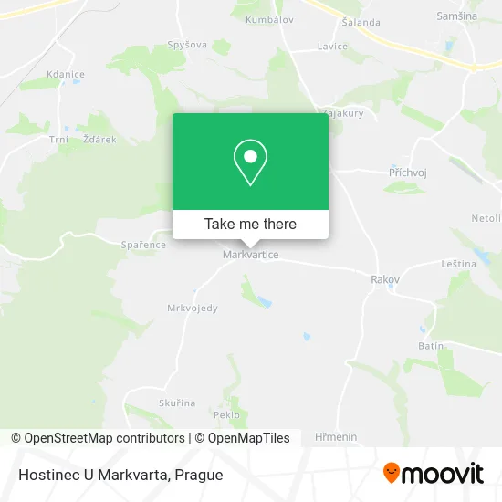 Карта Hostinec U Markvarta