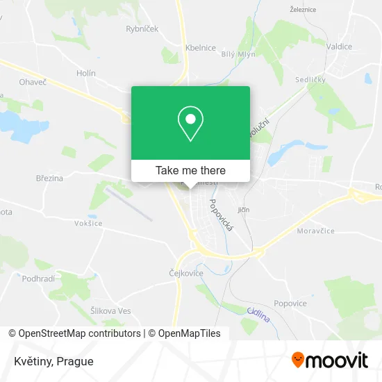 Květiny map