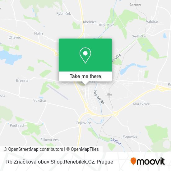 Карта Rb Značková obuv Shop.Renebilek.Cz