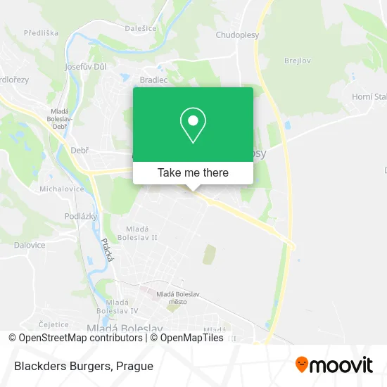 Карта Blackders Burgers