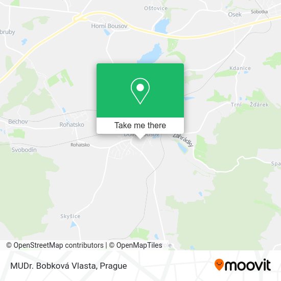 Карта MUDr. Bobková Vlasta