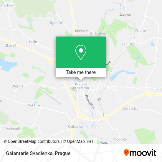 Карта Galanterie Svadlenka
