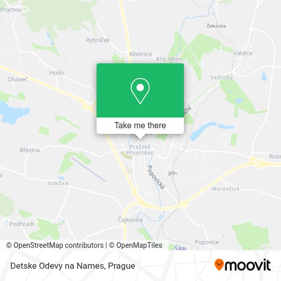 Карта Detske Odevy na Names