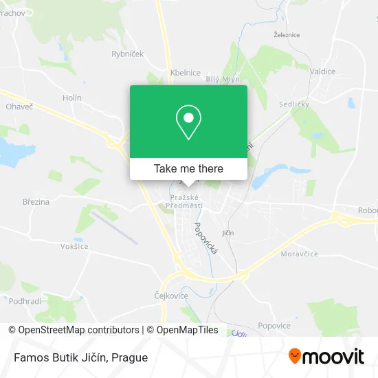 Famos Butik Jičín map