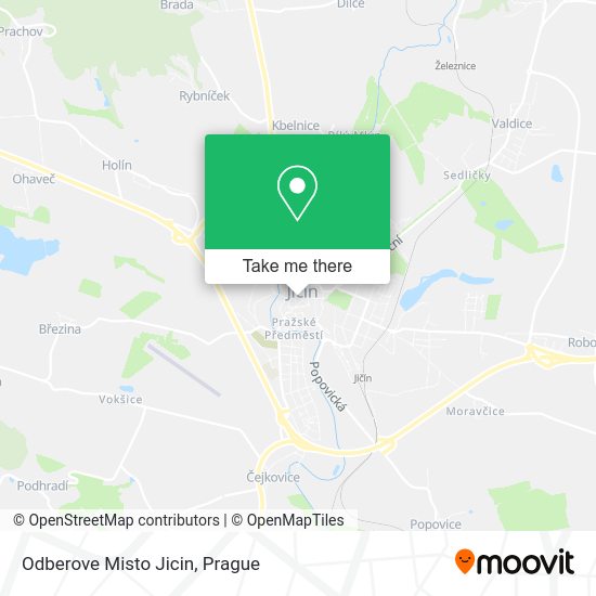 Карта Odberove Misto Jicin
