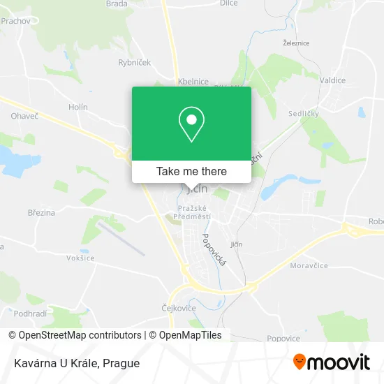 Карта Kavárna U Krále