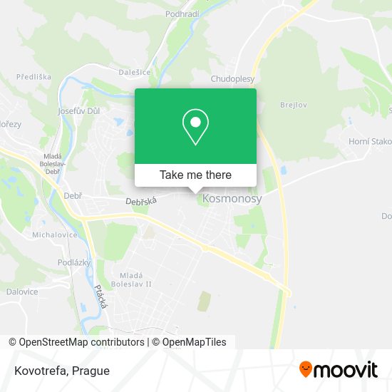 Карта Kovotrefa