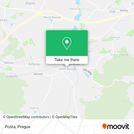 Карта Pošta
