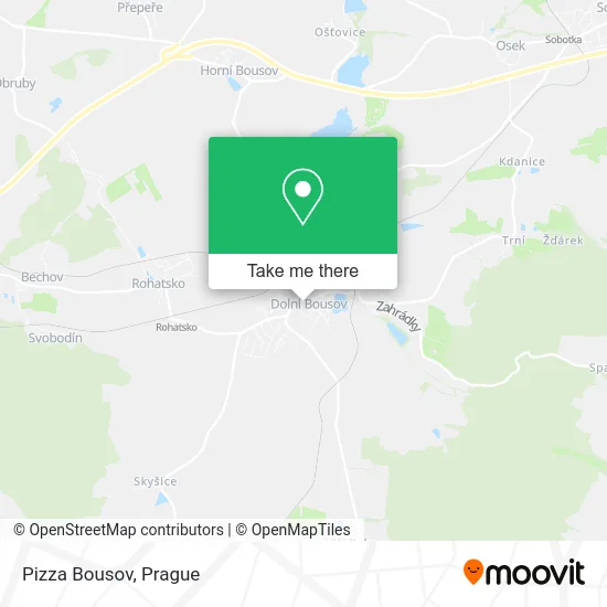 Карта Pizza Bousov