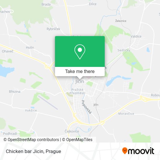 Карта Chicken bar Jicin