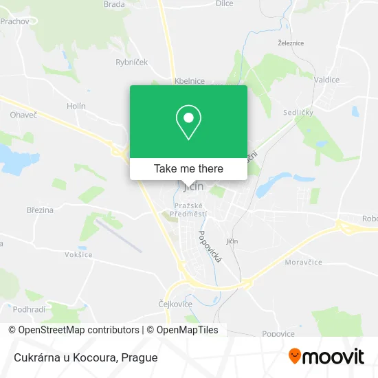 Карта Cukrárna u Kocoura