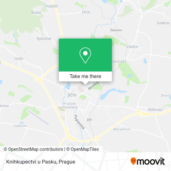 Карта Knihkupectvi u Pasku
