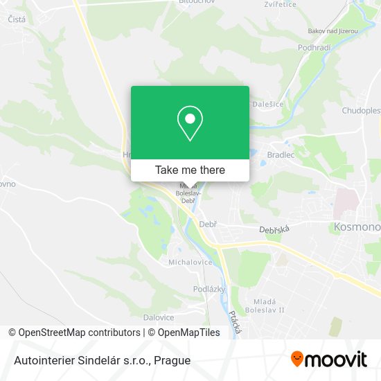Карта Autointerier Sindelár s.r.o.