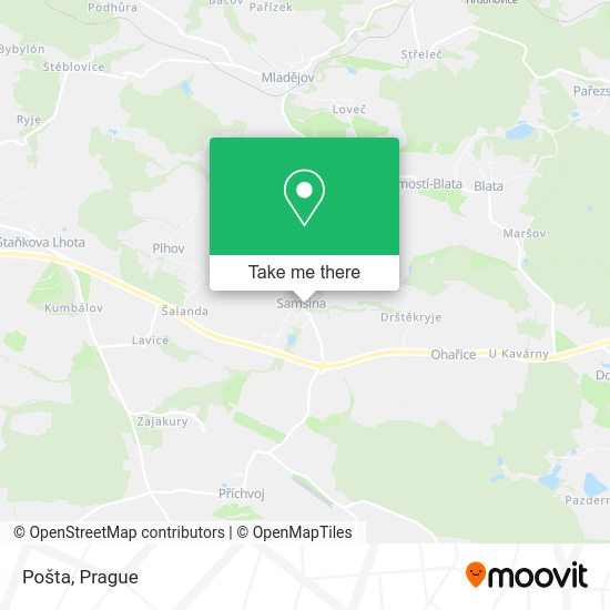 Карта Pošta