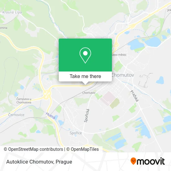 Карта Autoklice Chomutov