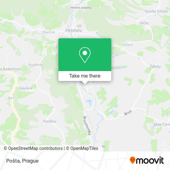 Карта Pošta