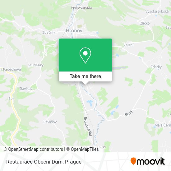 Карта Restaurace Obecni Dum