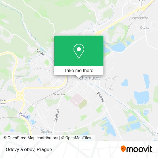 Карта Odevy a obuv