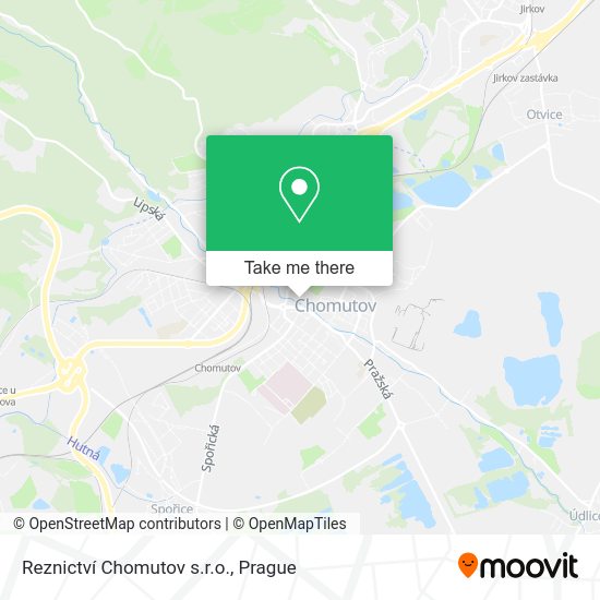 Карта Reznictví Chomutov s.r.o.