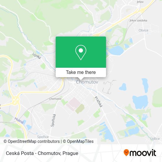 Карта Ceská Posta - Chomutov