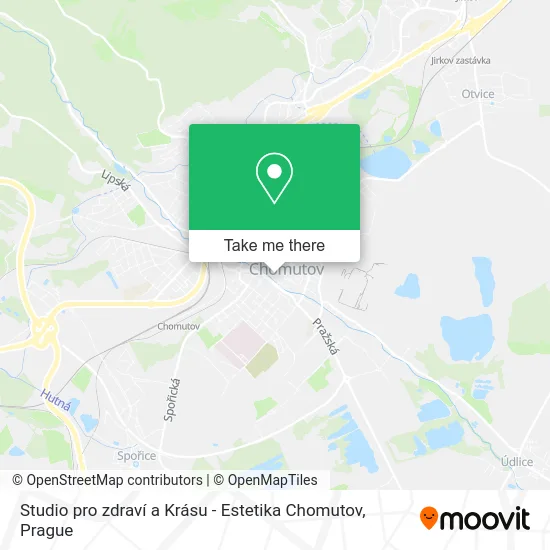 Карта Studio pro zdraví a Krásu - Estetika Chomutov