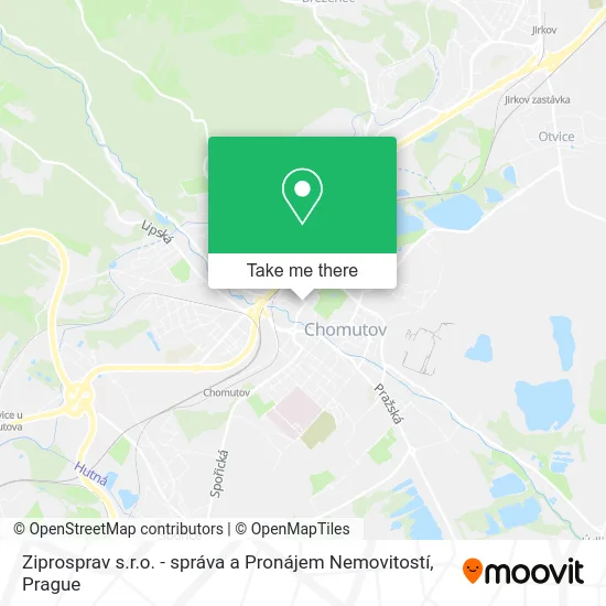 Карта Ziprosprav s.r.o. - správa a Pronájem Nemovitostí