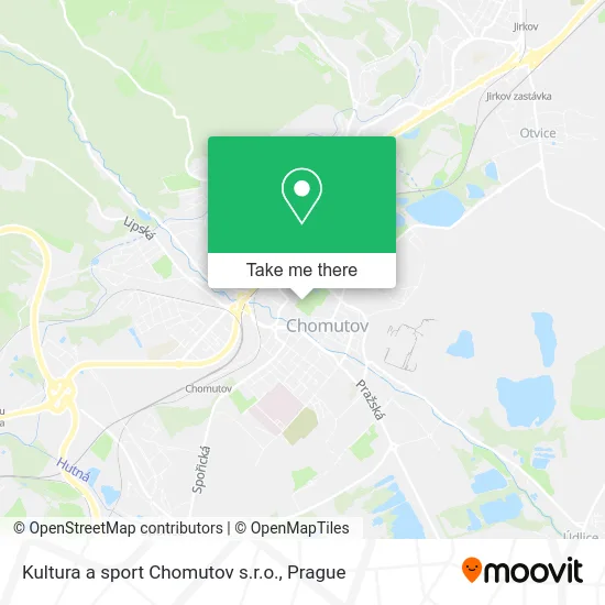 Карта Kultura a sport Chomutov s.r.o.