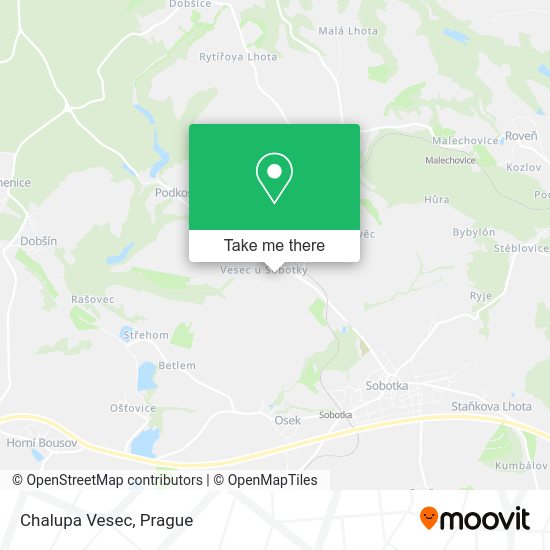 Карта Chalupa Vesec