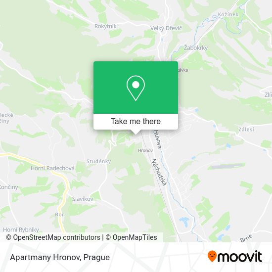 Карта Apartmany Hronov