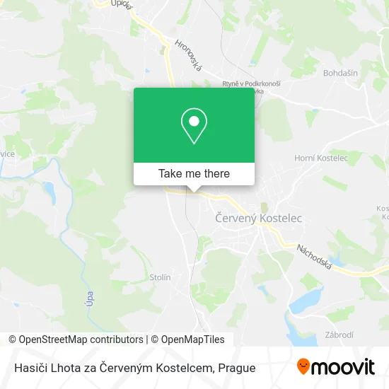 Hasiči Lhota za Červeným Kostelcem map
