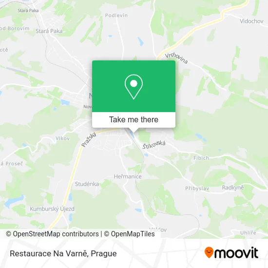 Карта Restaurace Na Varně
