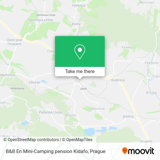 Карта B&B En Mini-Camping pension Kidafo
