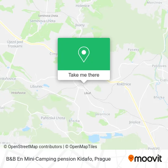 Карта B&B En Mini-Camping pension Kidafo