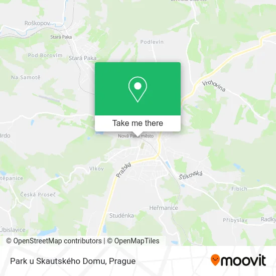 Карта Park u Skautského Domu