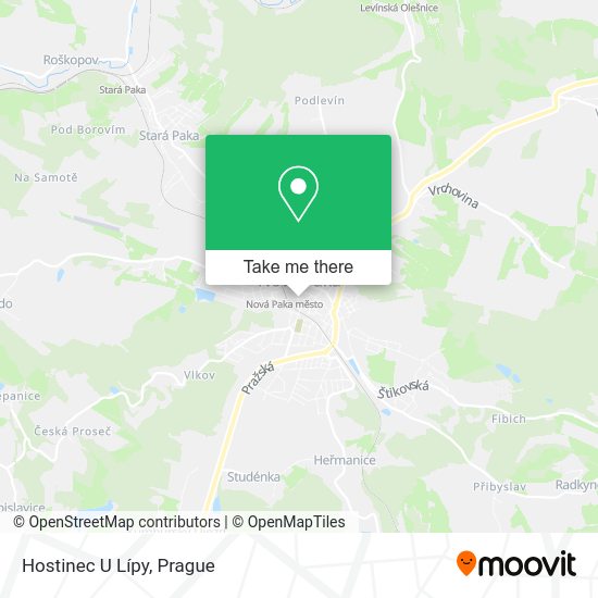 Карта Hostinec U Lípy