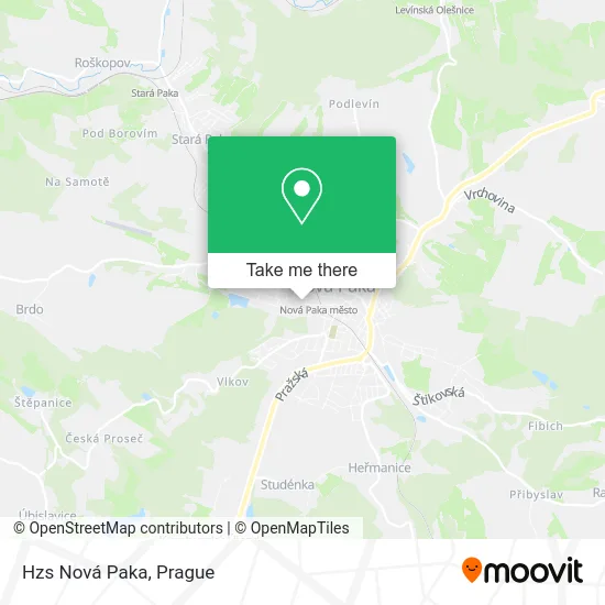 Карта Hzs Nová Paka