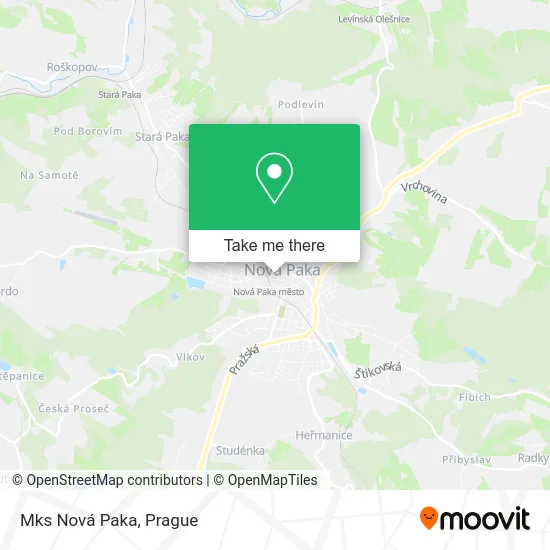 Карта Mks Nová Paka