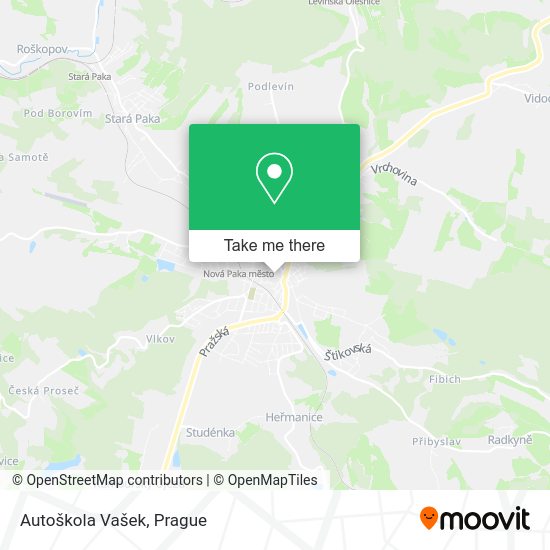 Карта Autoškola Vašek