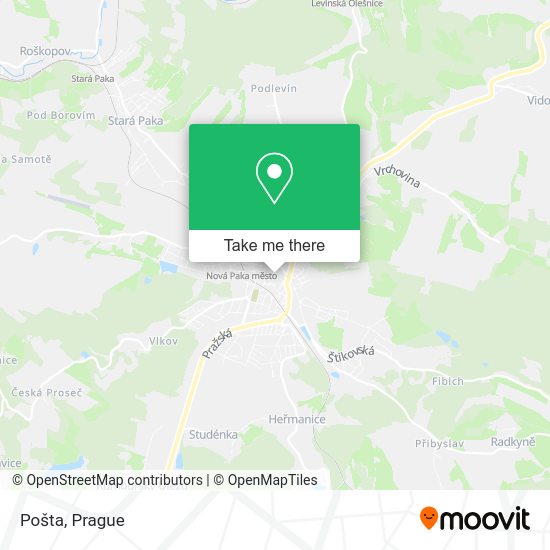 Карта Pošta