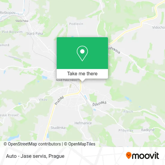 Карта Auto - Jase servis