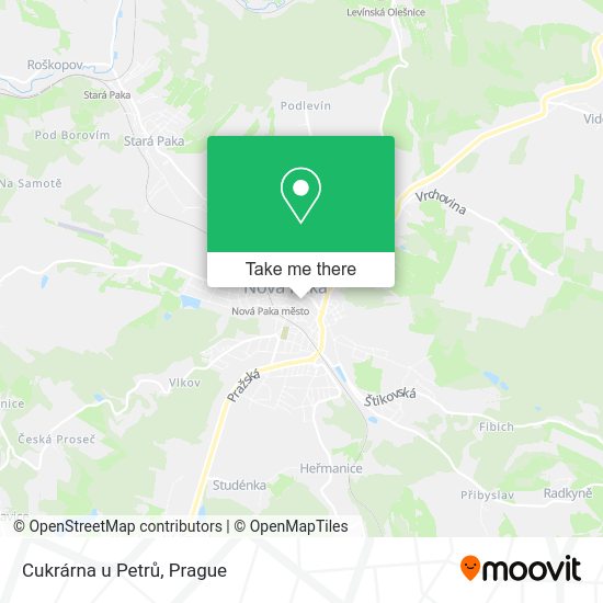 Карта Cukrárna u Petrů
