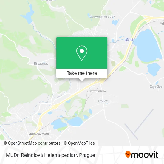 Карта MUDr. Reindlová Helena-pediatr