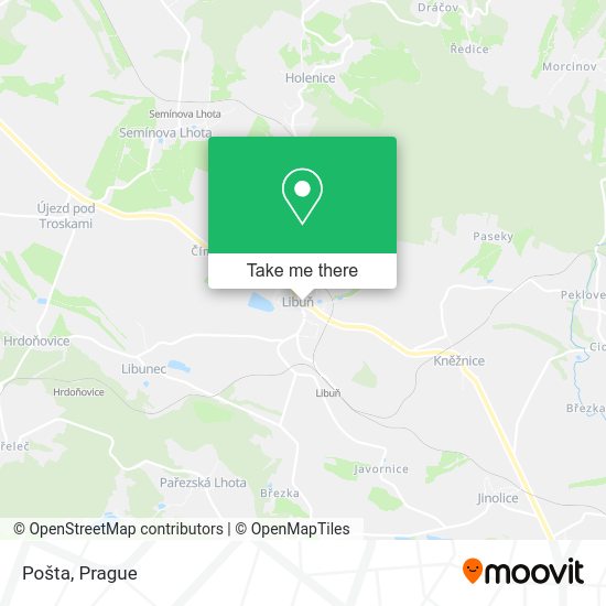 Карта Pošta