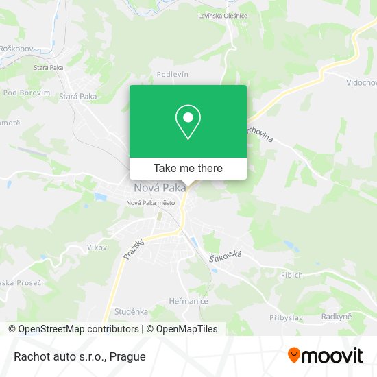 Карта Rachot auto s.r.o.