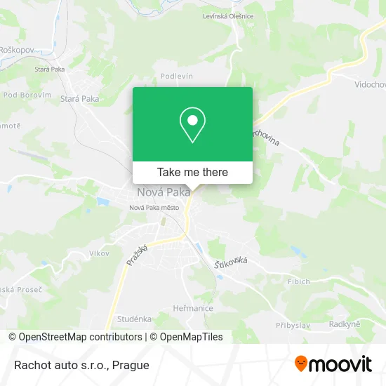 Карта Rachot auto s.r.o.